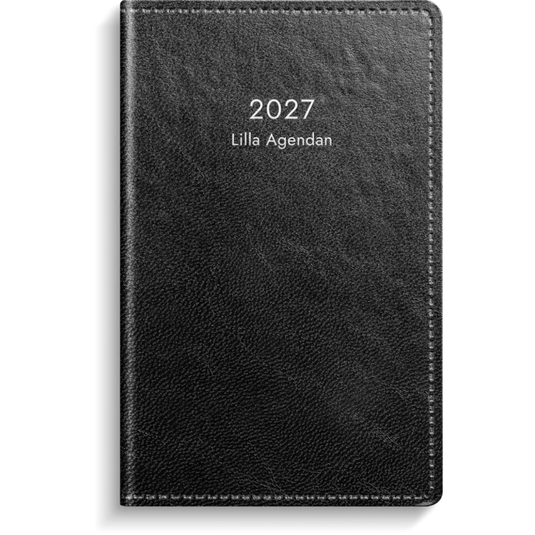 Lilla Agendan 2027 svart konstläder, Övrigt