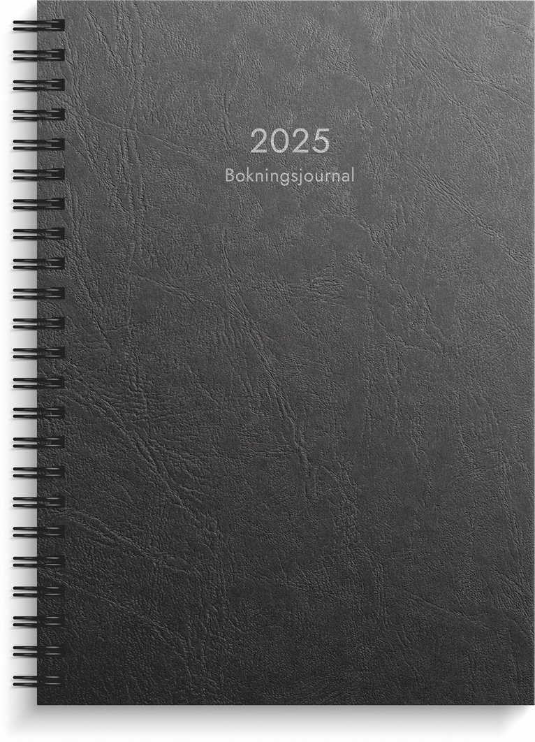 Kalender 2025 Bokningsjournalen svart kartong 1