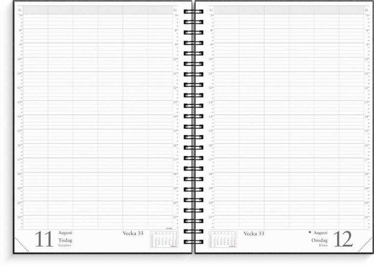 Kalender 2026 Bokningsjournalen svart kartong, Övrigt