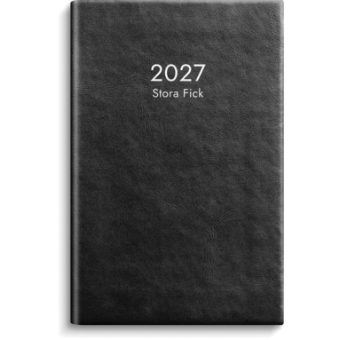 Kalender Stora Fick 2027 svart konstläder, Övrigt