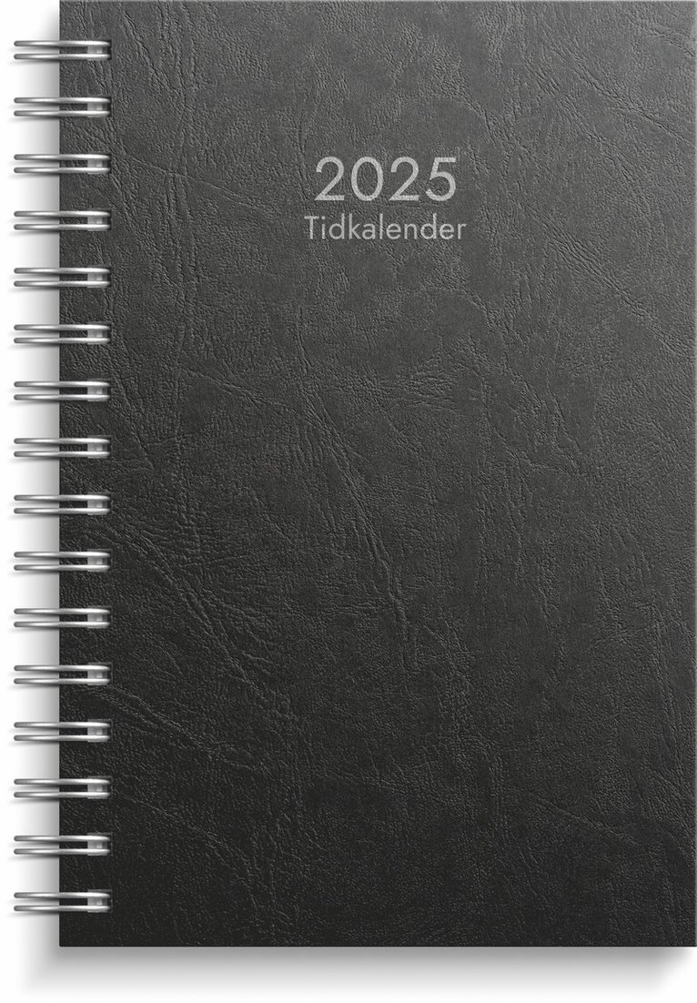 Kalender 2025 Tidkalender svart kartong, Övrigt