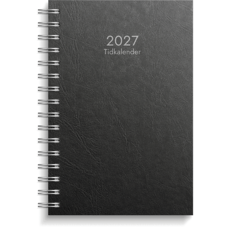 Tidkalender 2027 svart kartong, Övrigt