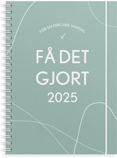 Kalender 2025 Få det gjort grön 1