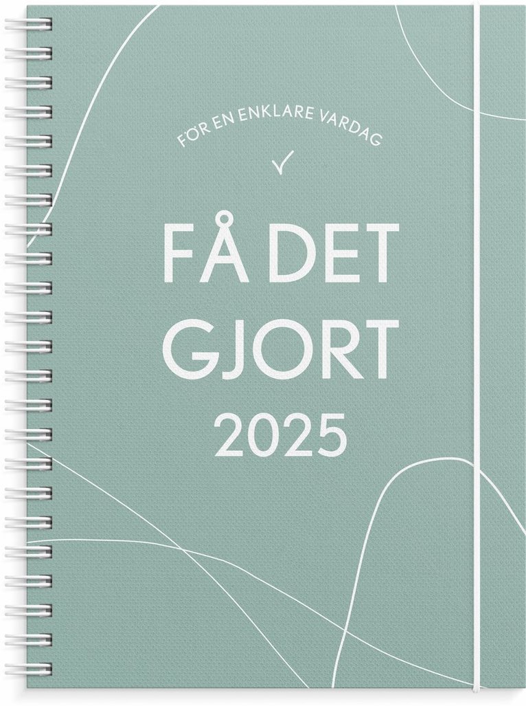 Kalender 2025 Få det gjort grön, Övrigt