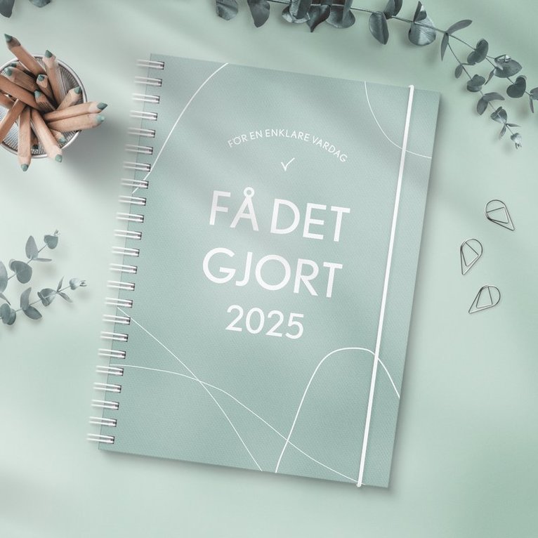 Kalender 2025 Få det gjort grön, Övrigt