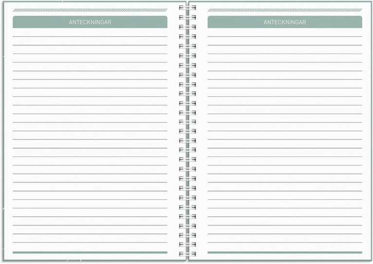 Kalender 2025 Få det gjort grön, Övrigt