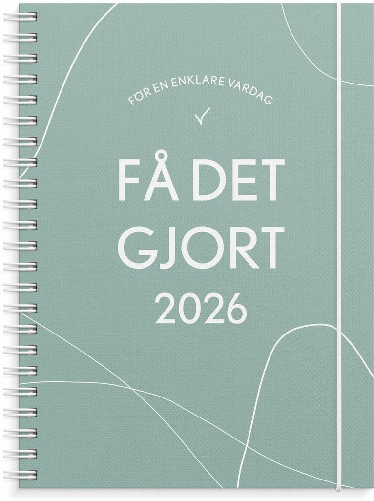 Kalender 2026 Få det gjort grön, Övrigt