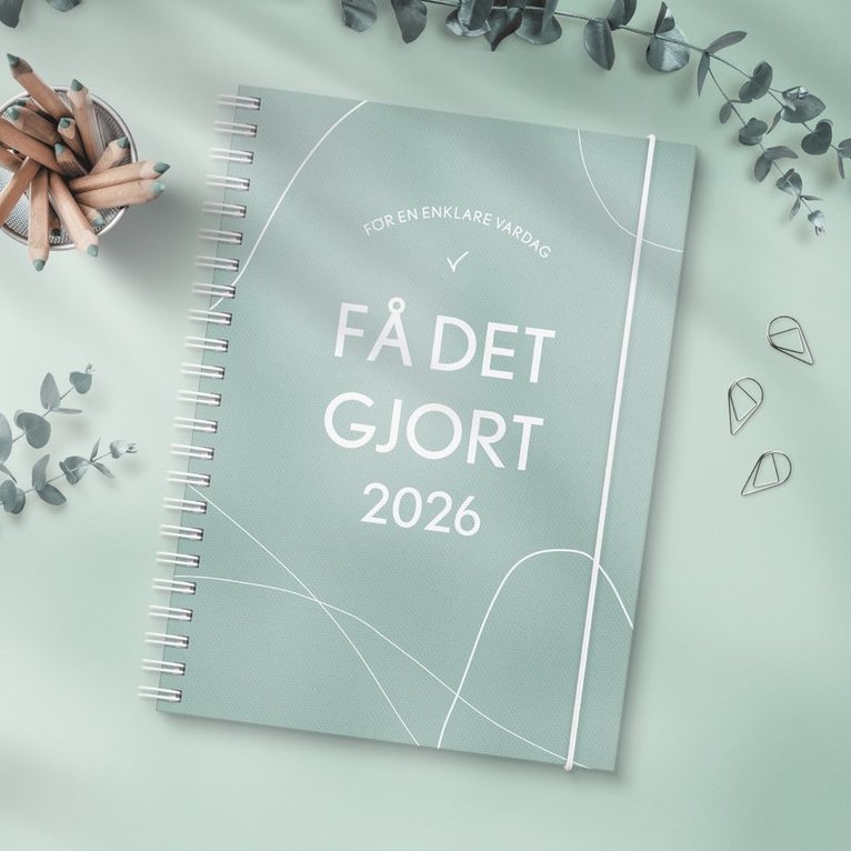 Kalender 2026 Få det gjort grön, Övrigt
