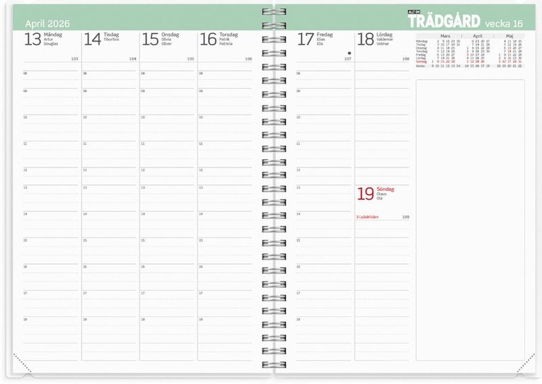 Kalender 2026 Allt om Trädgård, Övrigt