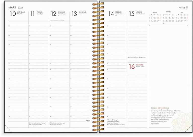 Kalender 2025 Astrologikalendern, Övrigt
