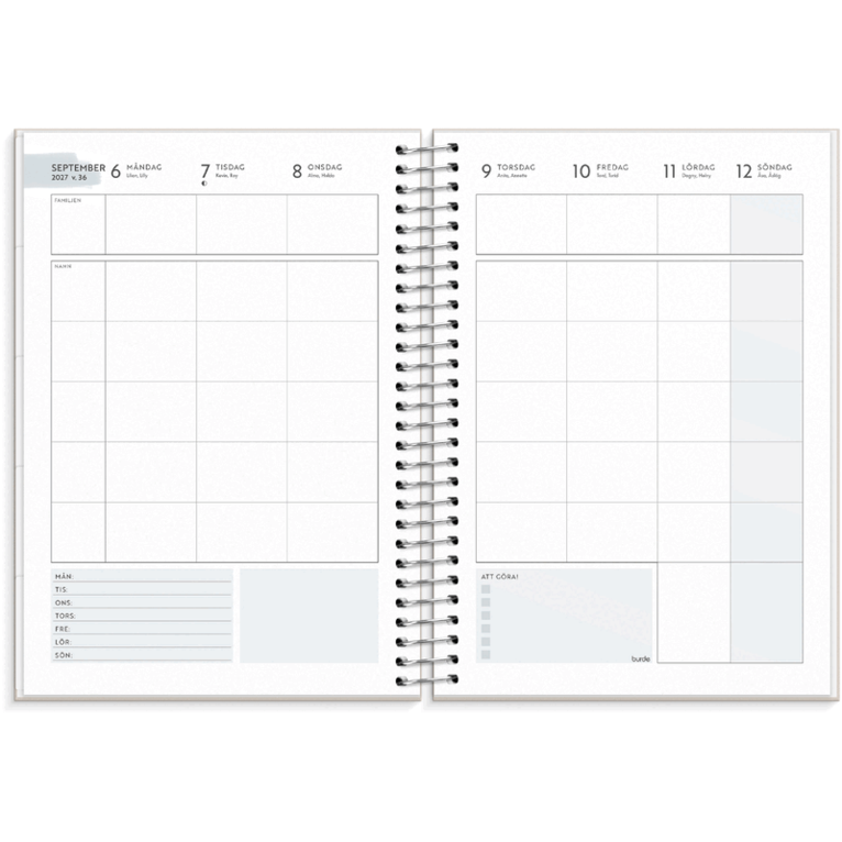 Life Organizer A5 Family 2027, Övrigt