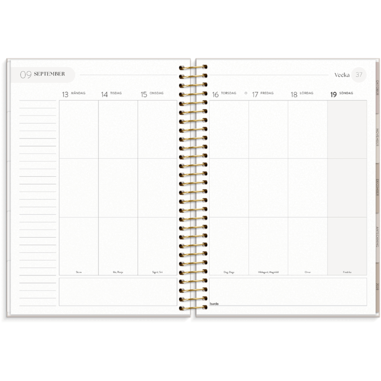 Life Organizer A5 2027, Övrigt