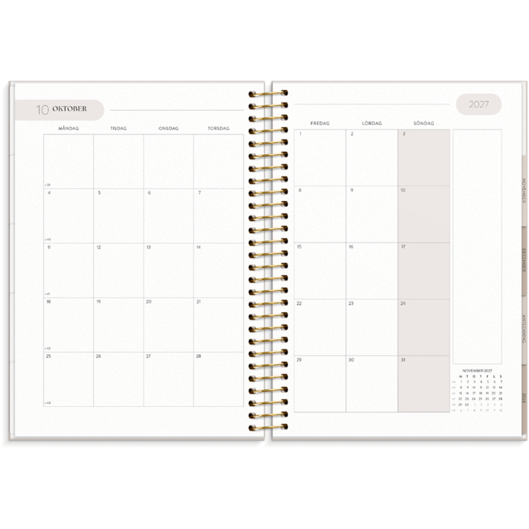 Life Organizer A5 2027, Övrigt