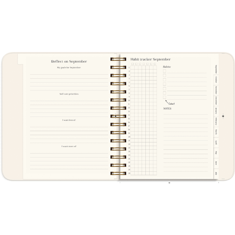 Kalender 2026-2027 Life Planner Pastel Flowers, Övrigt