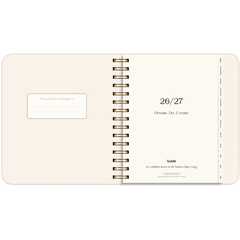 Kalender 2026-2027 Life Planner Pastel Flowers, Övrigt