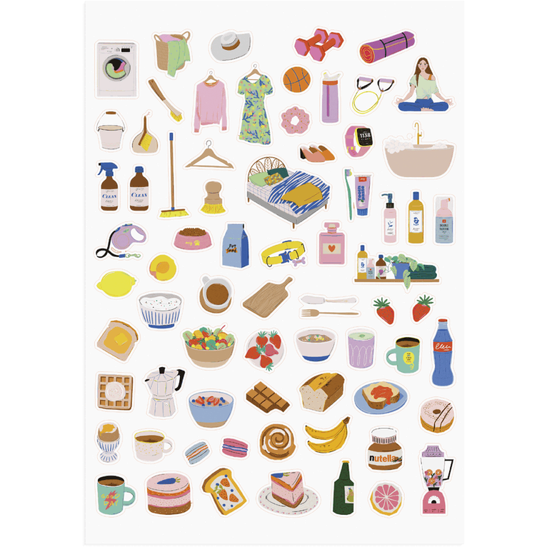 Kalender 2026-2027 Life Planner Decor Green Flow, Övrigt