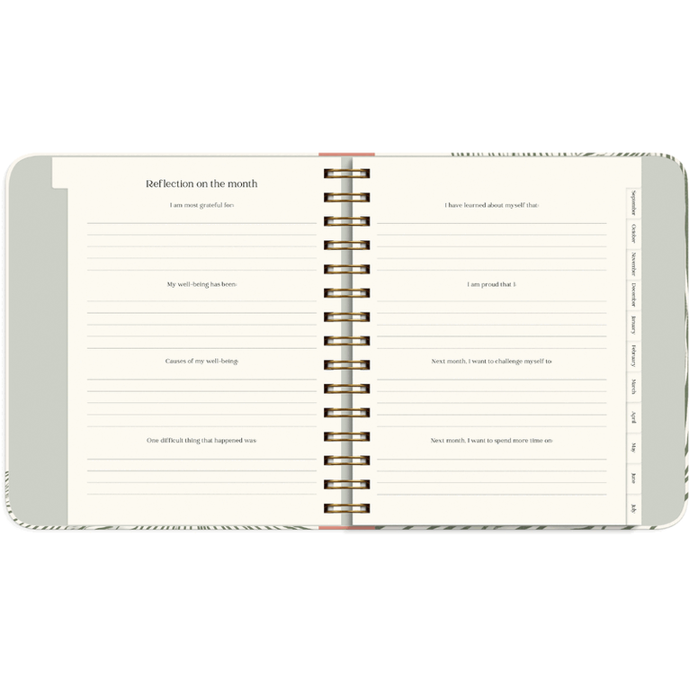 Kalender 2026-2027 Life Planner Decor Green Flow, Övrigt