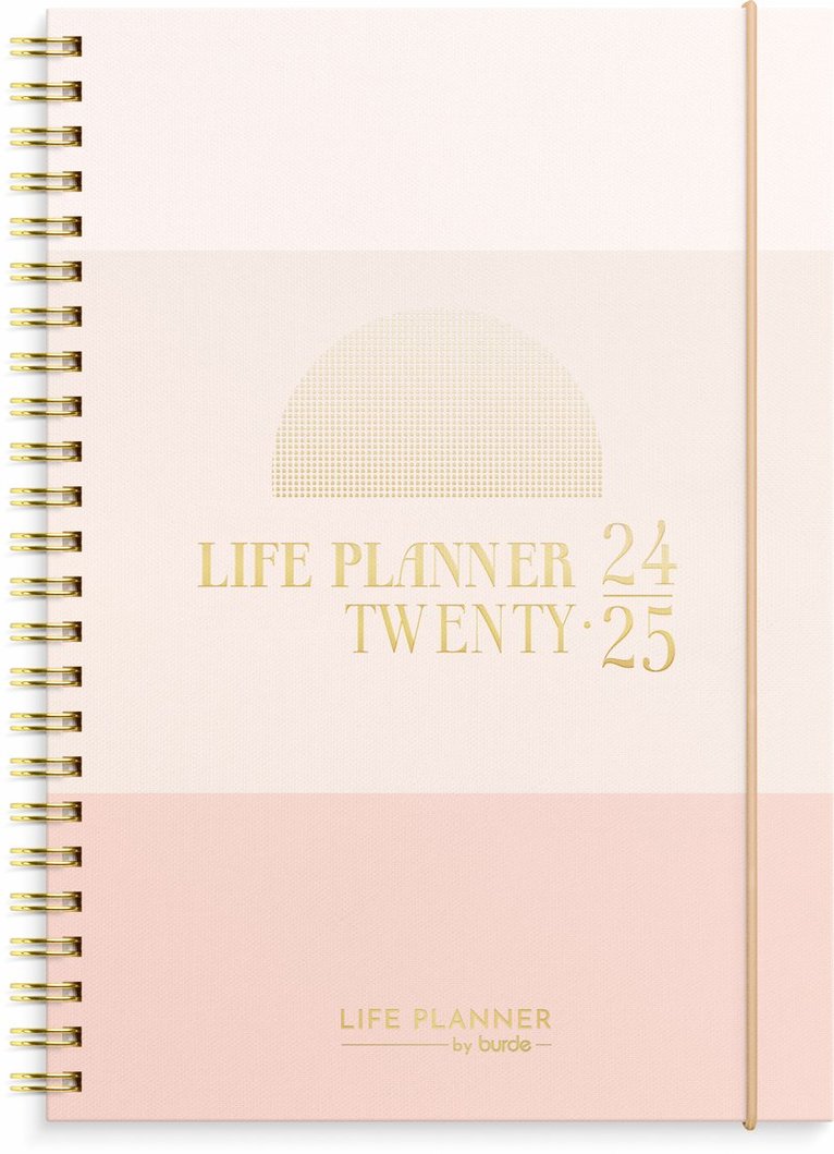 Kalender 2024-2025 Life Planner Pink Horisontell 1