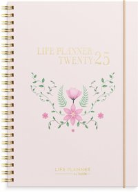 Kalender 2025 Life Planner Pink horisontell