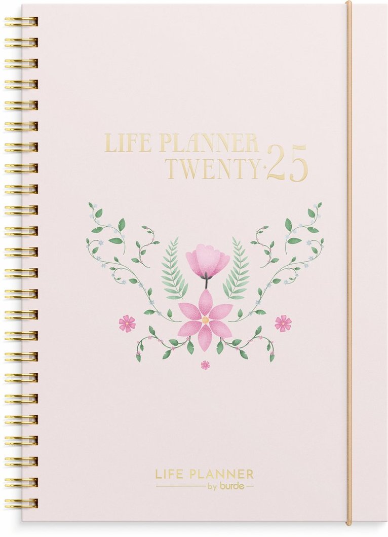 Kalender 2025 Life Planner Pink horisontell 1