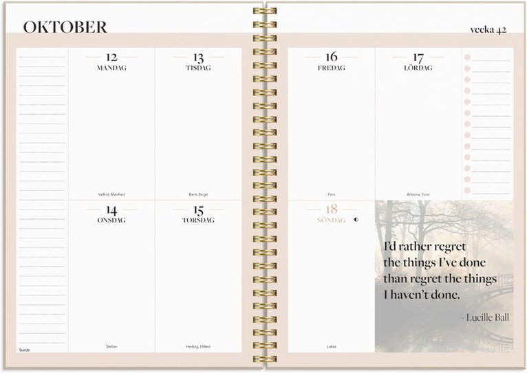Kalender 2026 Life Planner Inspiration, Övrigt
