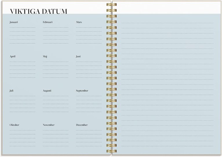 Kalender 2026 Life Planner Inspiration, Övrigt