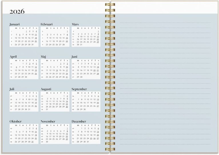 Kalender 2026 Life Planner Inspiration, Övrigt