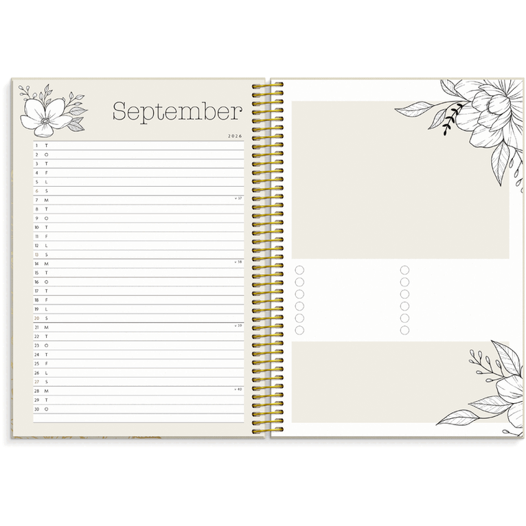 Kalender 2026-2027 Life Planner Bloom, Övrigt