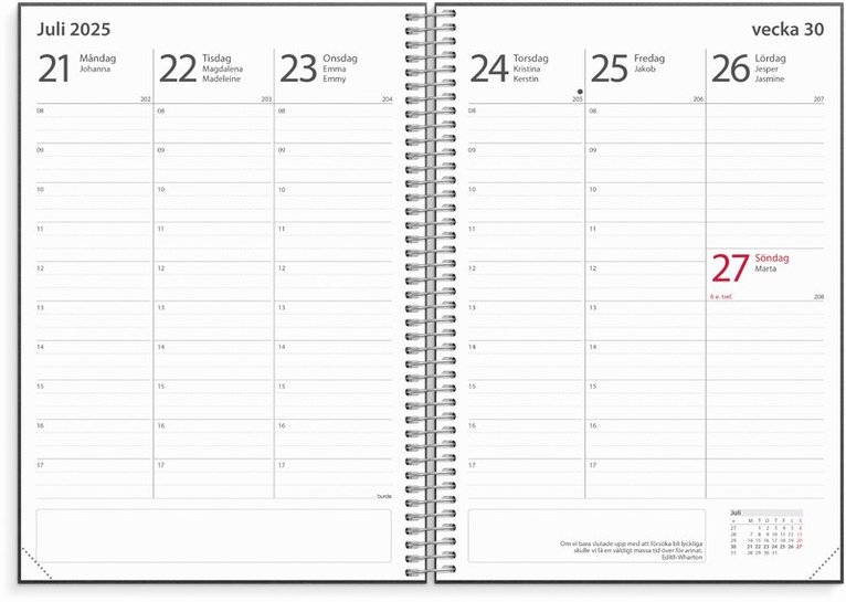 Kalender 2025-2026 Lärarkalendern, Övrigt