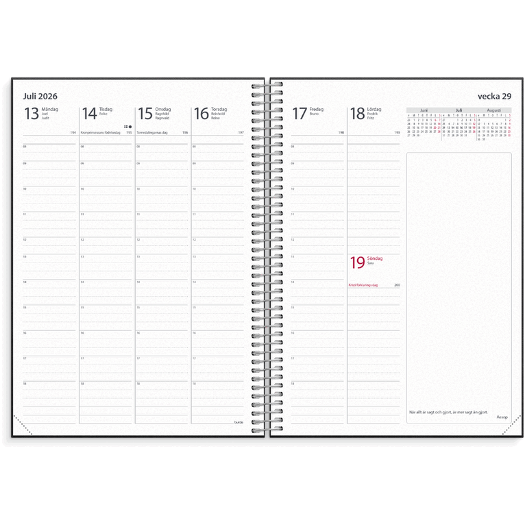 Kalender 2026-2027 Noteringskalendern för lärare, Övrigt