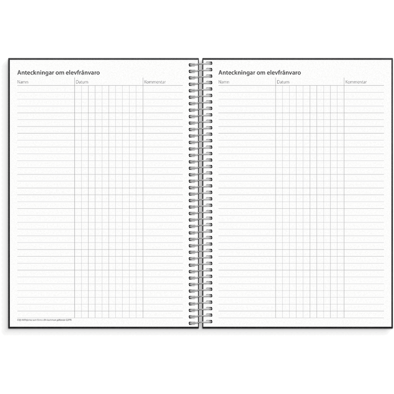 Kalender 2026-2027 Noteringskalendern för lärare, Övrigt