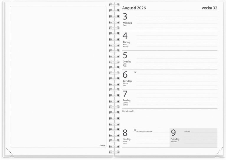Kalender 2025-2026 Loggkalendern A5, Övrigt