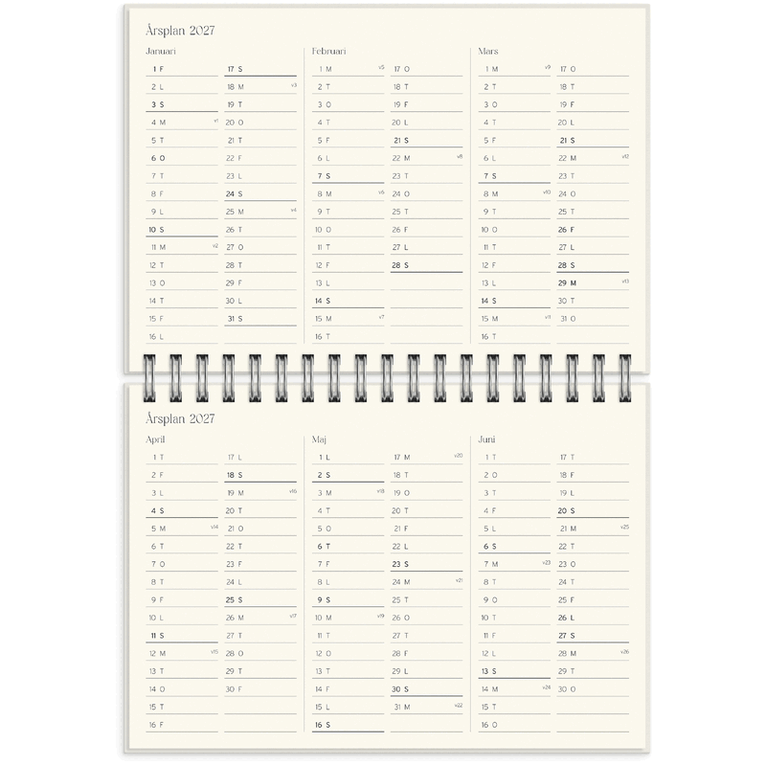Kalender 2026-2027 Lärarkalendern Reflektion, Övrigt