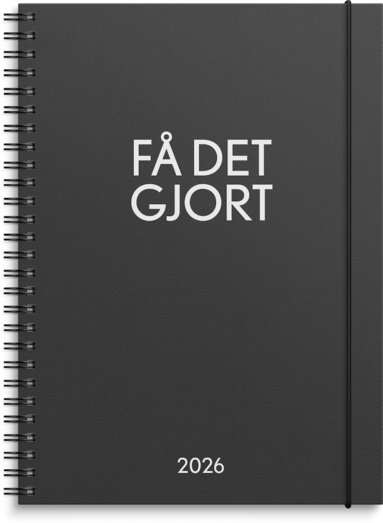 Kalender 2026 Få det gjort svart 1