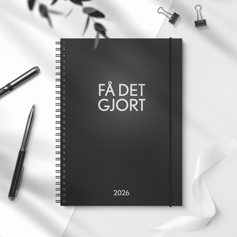 Kalender 2026 Få det gjort svart, Övrigt