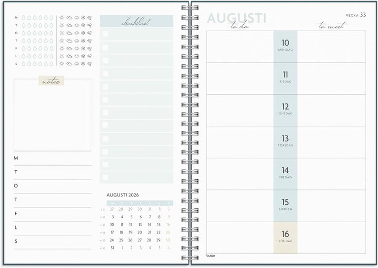 Kalender 2026 Life Planner To Do, Övrigt