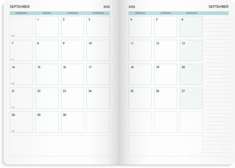 Kalender 2026 Life Planner Focus, Övrigt