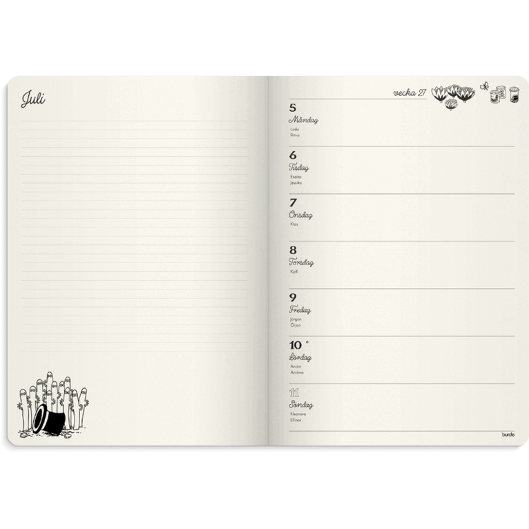 Kalender Mumin 2027, Övrigt
