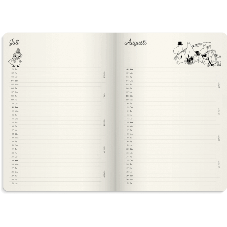Kalender Mumin 2027, Övrigt