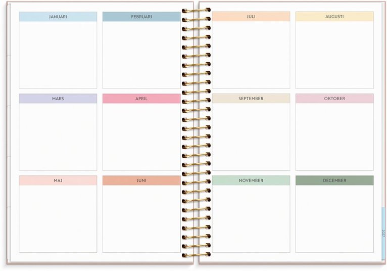 Kalender 2026 Life Organizer rosa, Övrigt