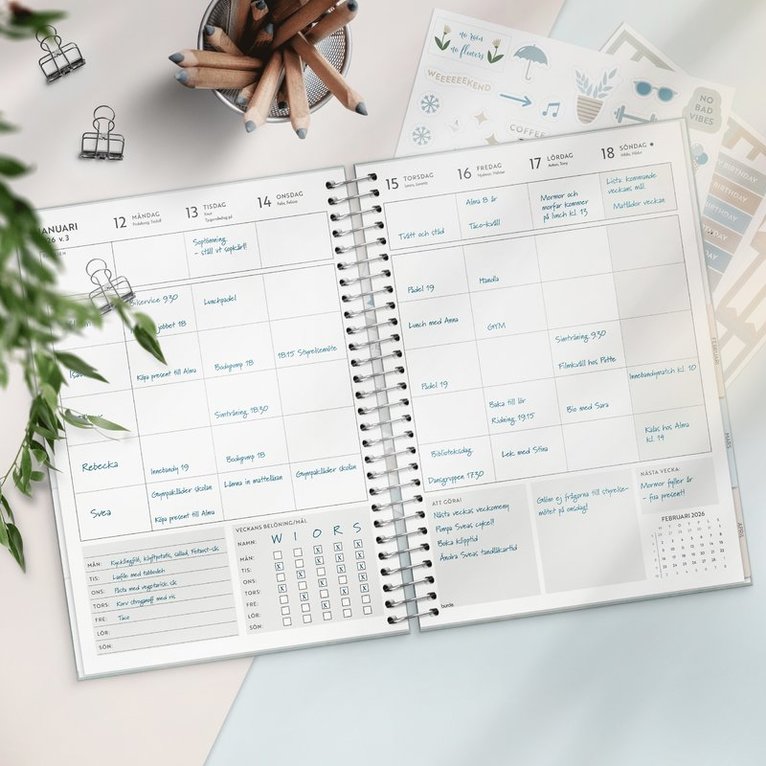 Kalender 2026 Life Organizer Family Planner, Övrigt