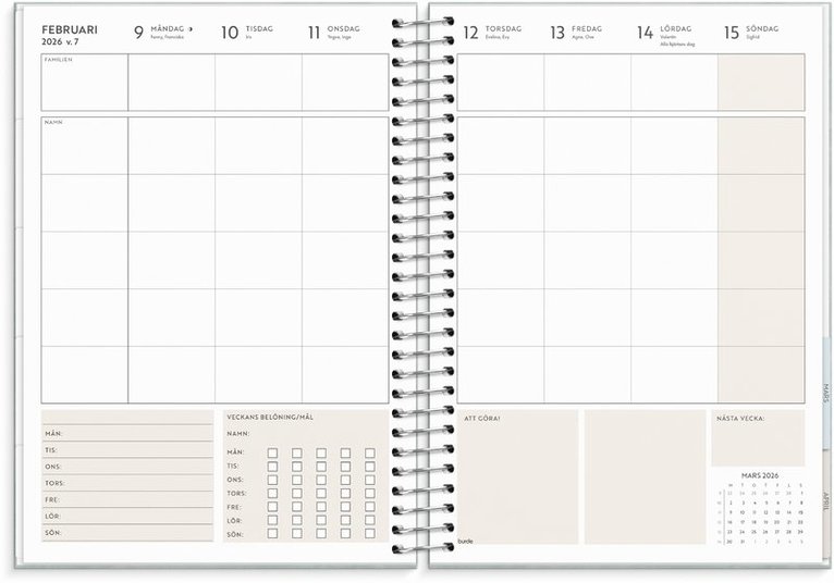 Kalender 2026 Life Organizer Family Planner, Övrigt