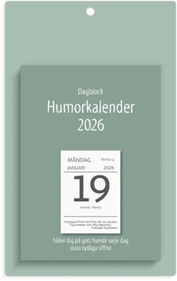 Kalender 2026 Väggplån med dagblock Humor