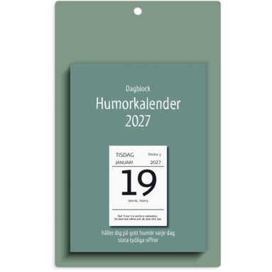 Väggplån med dagblock 2027 Humor, Övrigt