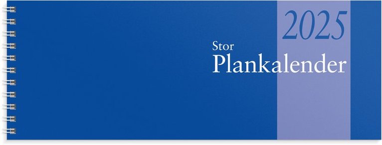 Kalender 2025 Stor Plankalender spiralbunden 1