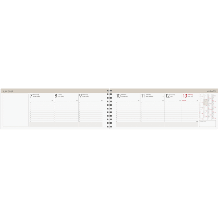 Stor Plankalender Trend 2027, Övrigt