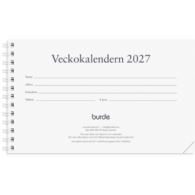 Veckokalendern 2027 refill, Övrigt