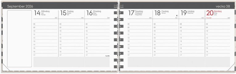 Kalender 2026 Veckokalendern Trend, Övrigt