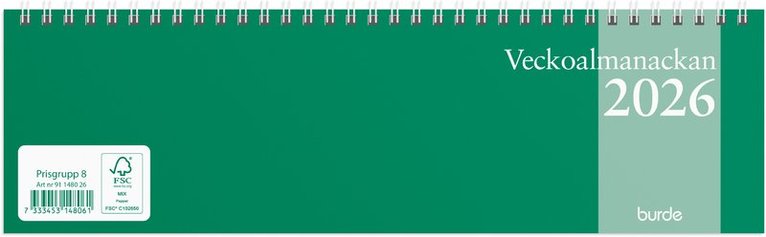 Kalender 2026 Veckoalmanackan, Övrigt