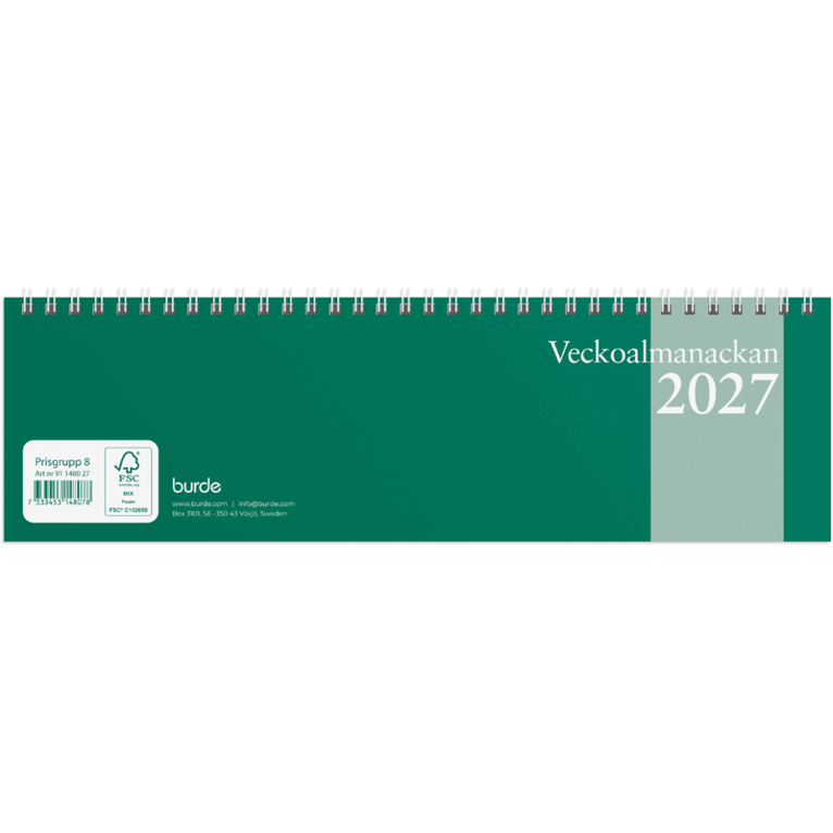 Veckoalmanackan 2027, Övrigt